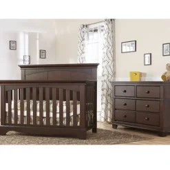 Torino Full Panel Forever Crib + Double Dresser