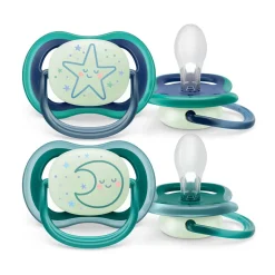 Ultra Air Night Pacifier 6-18M (2 Pack)