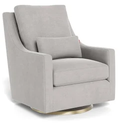Vera Glider - European Fabric with Swivel Base