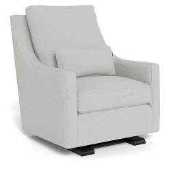 Vera Glider - Fabric with Espresso Base