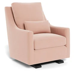 Vera Glider - Fabric with Espresso Base