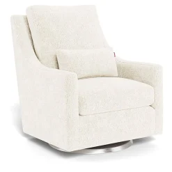 Vera Glider - Faux Sheepskin with Swivel Base