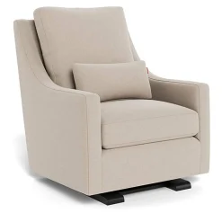 Vera Glider - Wool Fabric with Espresso Base