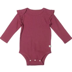 Waffle Ruffle Long Sleeve Bodysuit