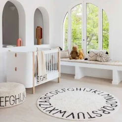 Washable Rug - Round ABC