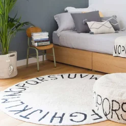 Washable Rug - Round ABC