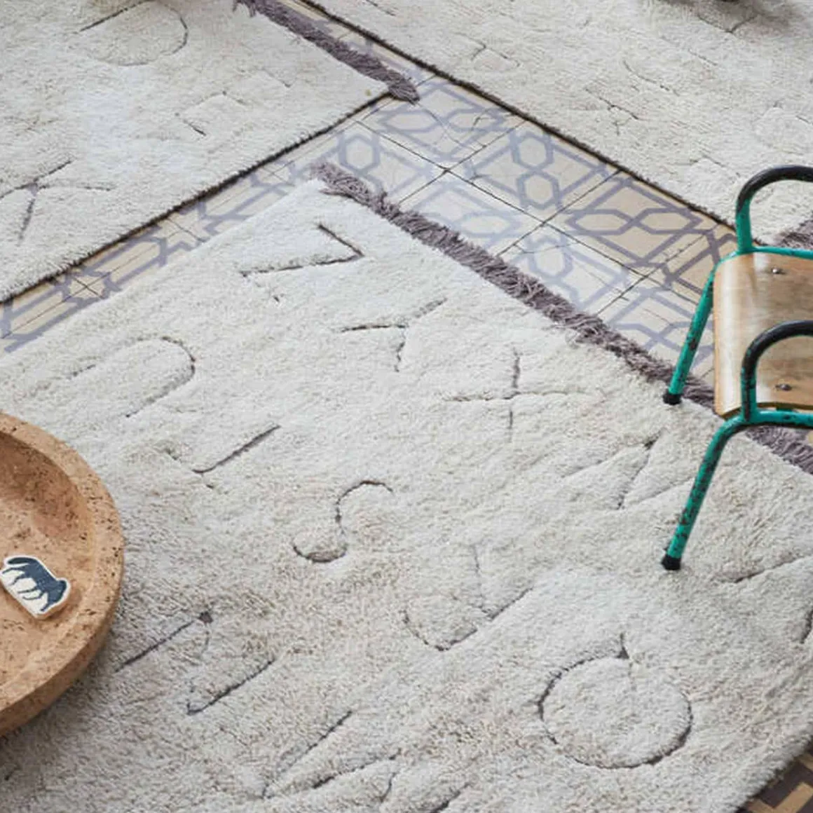 Washable Rug - RugCycled ABC (Small)