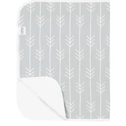 Waterproof Flat Changing Pad Flannel (Grey)