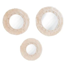 Willow 3 Mirror Macrame Wall Decor