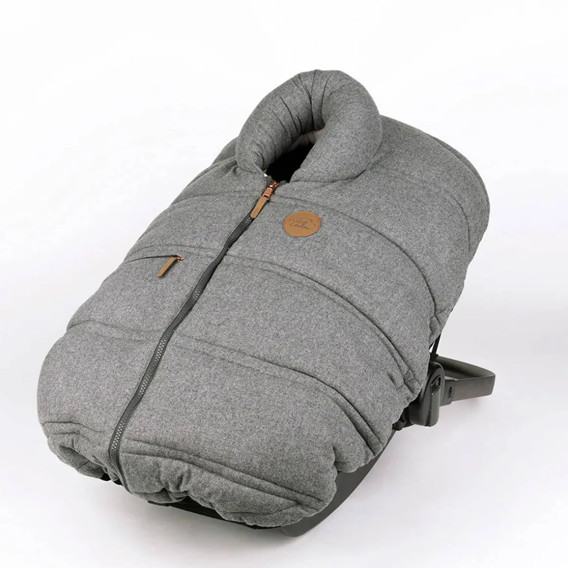Winter Car Seat Cover (Wool Slate)