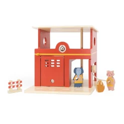 Wooden Animal Fire Station
