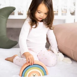 Wooden Rainbow Stacking Toy