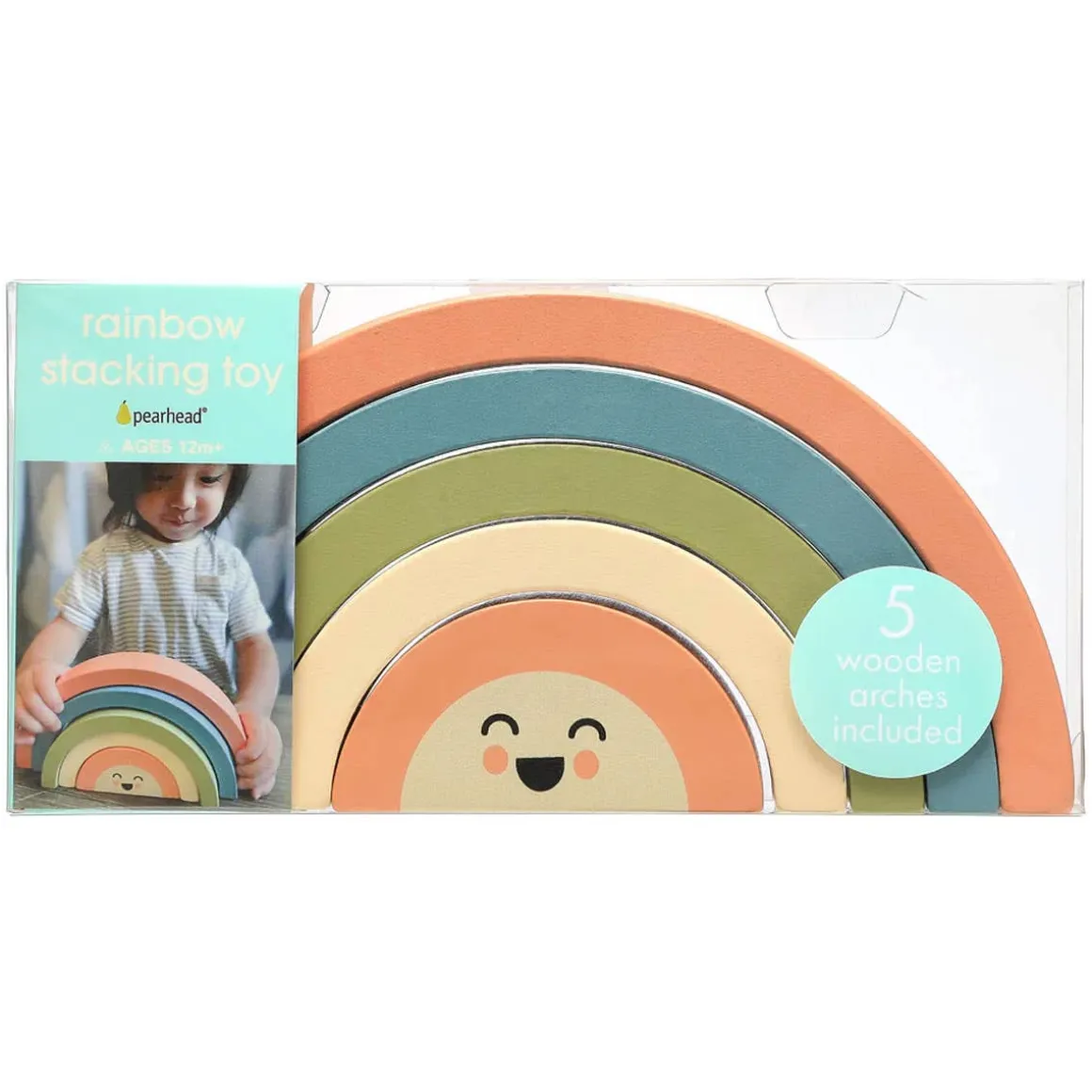 Wooden Rainbow Stacking Toy