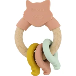 Wooden Silicone Activity Ring