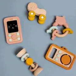 Wooden Silicone Activity Ring