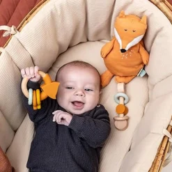 Wooden Silicone Rattle