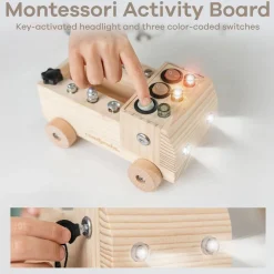 Wooden Truck Busy Board