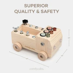 Wooden Truck Busy Board