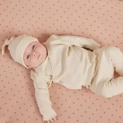 Wrap Top + Footed Pant Set